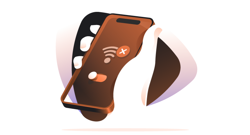mobile phone on wifi