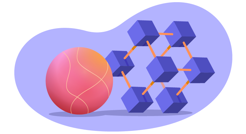 Illustration of block chain