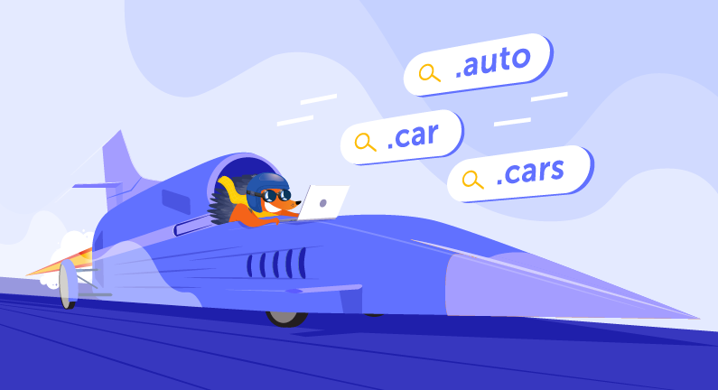 Hero image of Drive automation with .auto, .car, and .cars domains