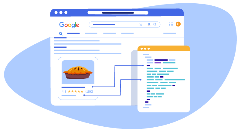 illustration of structured web data