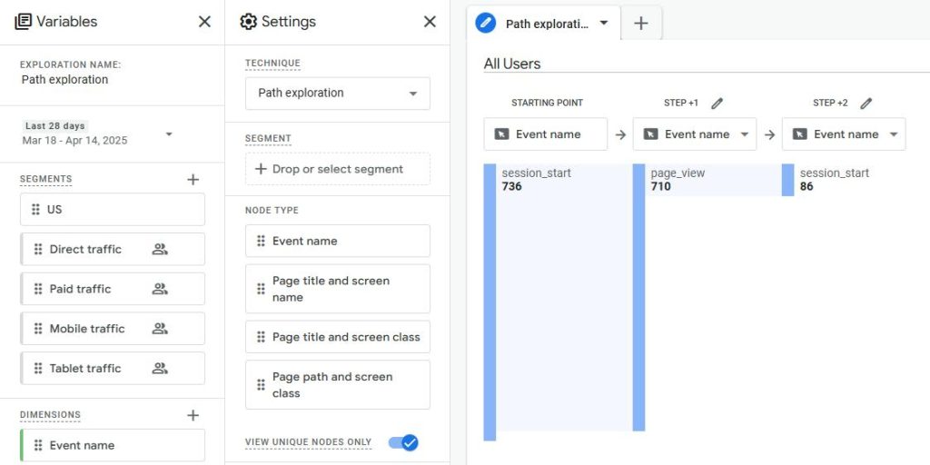 Variables and settings