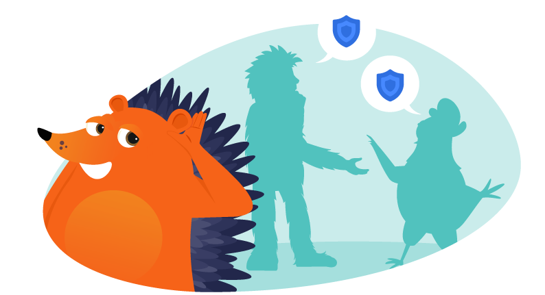 Hedgehog creating relationship with security partner