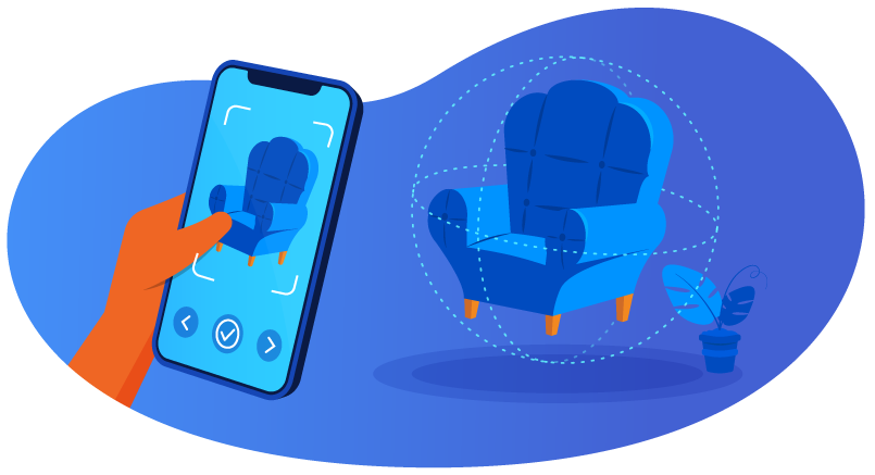 Hedgehog using chair in visual search