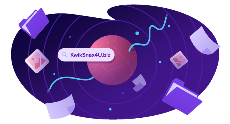 Domain surrounded by various files