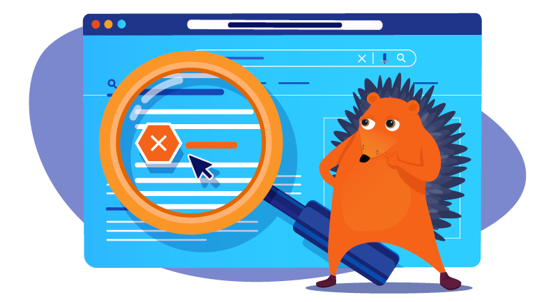 Hedgehog checking on a website's discoverability with Cloudflare's Bot Blocker