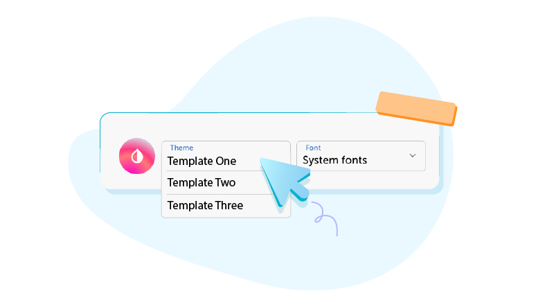 Illustration: choosing a template