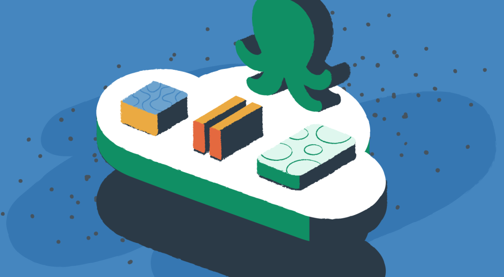 Illustration of different types of content