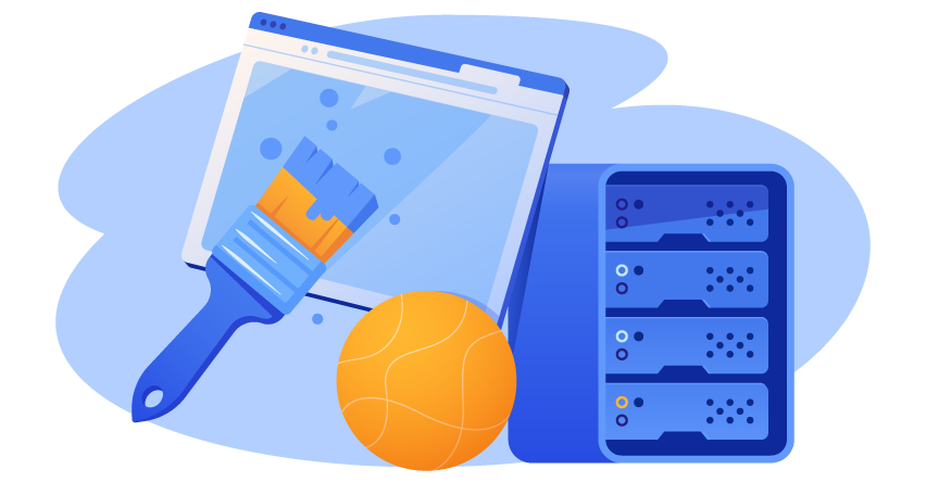 Illustration for building a website