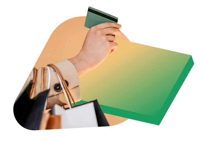 Someone paying with credit card