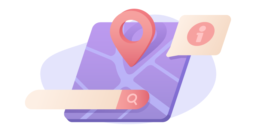 location marker on a map