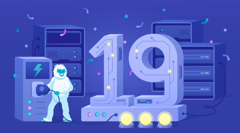 Hero image of 19 years of hosting: our biggest year yet
