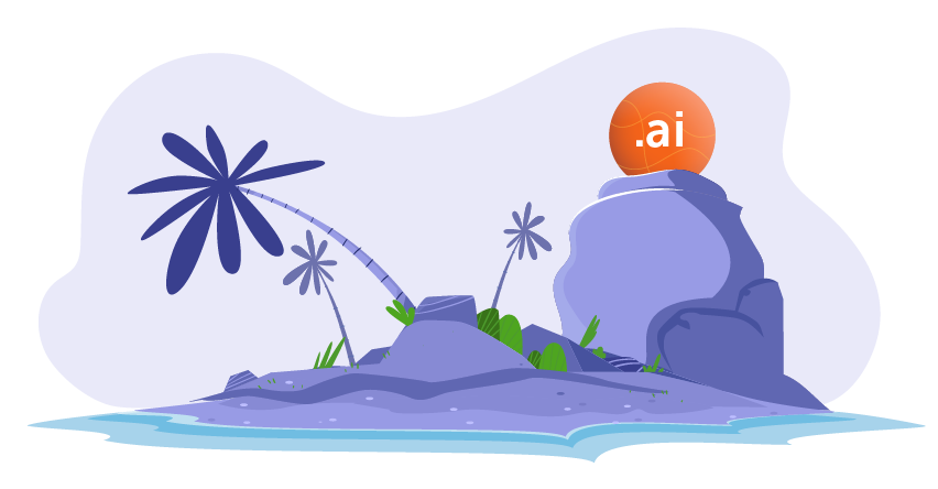 Island representing .ai