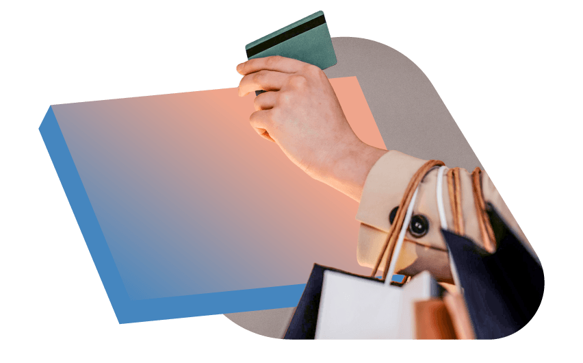 Person with credit card